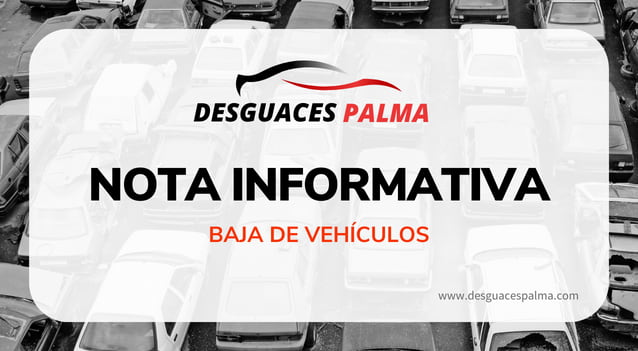 Nota informativa bajas